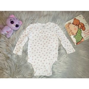 Baby Gap Long Sleeve Floral Onesie
